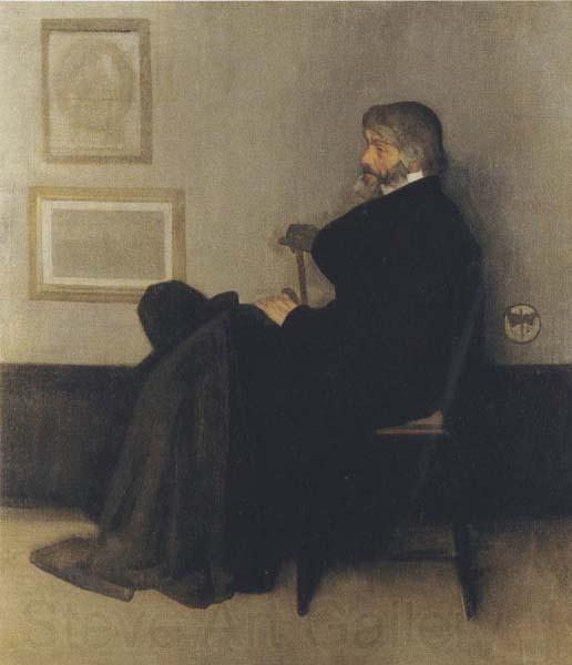 Sir William Orpen Portrait of Thomas Carlyle France oil painting art